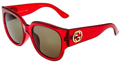 gucci bamboo sunglasses red|Gucci sunglasses clearance.